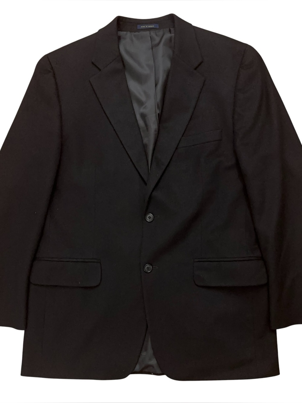 Club Room Blazer Jacket Mens 40R Sports Coat Constructured 100% Cashmere Black
